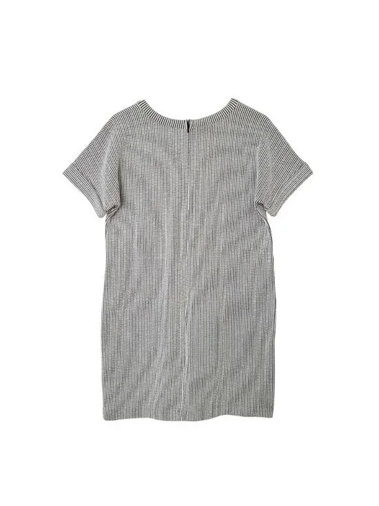 Club Monaco Striped Ribbed Dress Womens Size L Blue & White - Picture 2 of 7